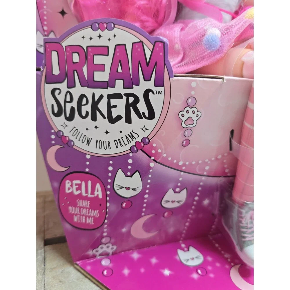 Moose Toys Dream Seekers Bella 14” Fairy Doll Pink Hair Wings New in Box